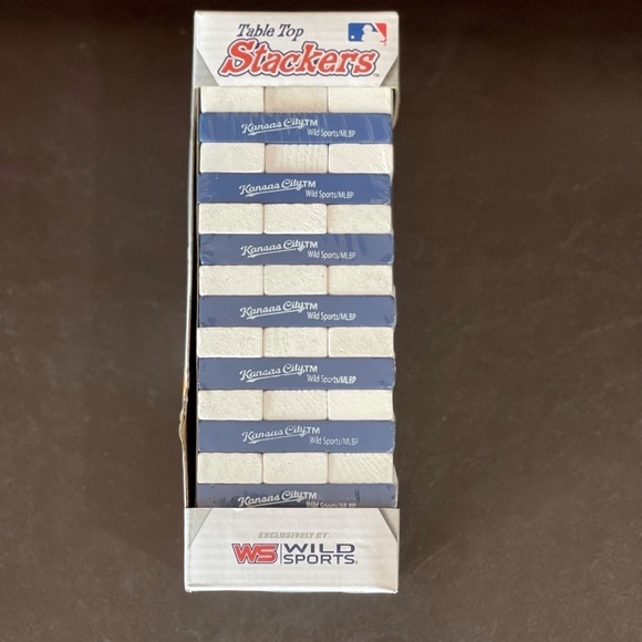 Wild Sports table top stackers Kansas City Royals Jenga style game new - Picture 6 of 11